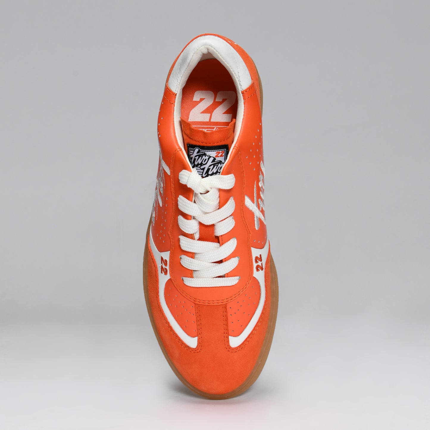 CR-22 leather lace-up Chad Reed Orange white