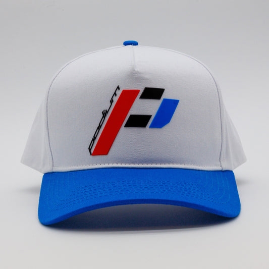 Podium Hat - White/Blue