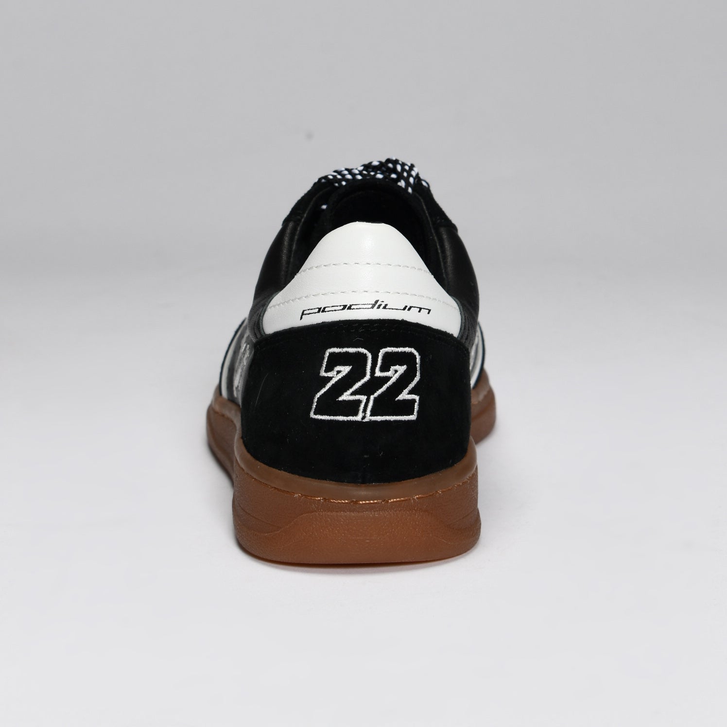 CR-22 Chad Reed leather suede lace-up sneaker black white