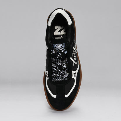 CR-22 Chad Reed leather suede lace-up sneaker black white